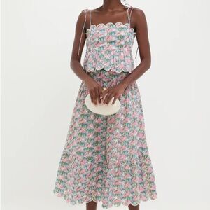NWT Tuckernuck Matching Set - Crop Top & Midi Skirt